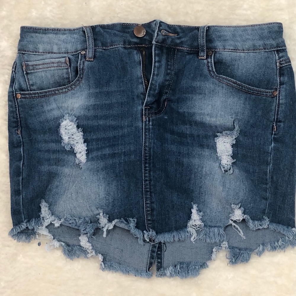 Distressed Jean Shirt